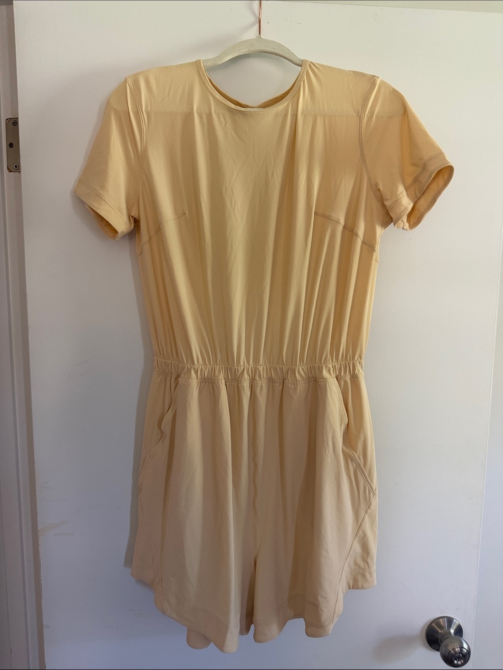 Lululemon Lightweight High Neck Prosecco Open Back Romper